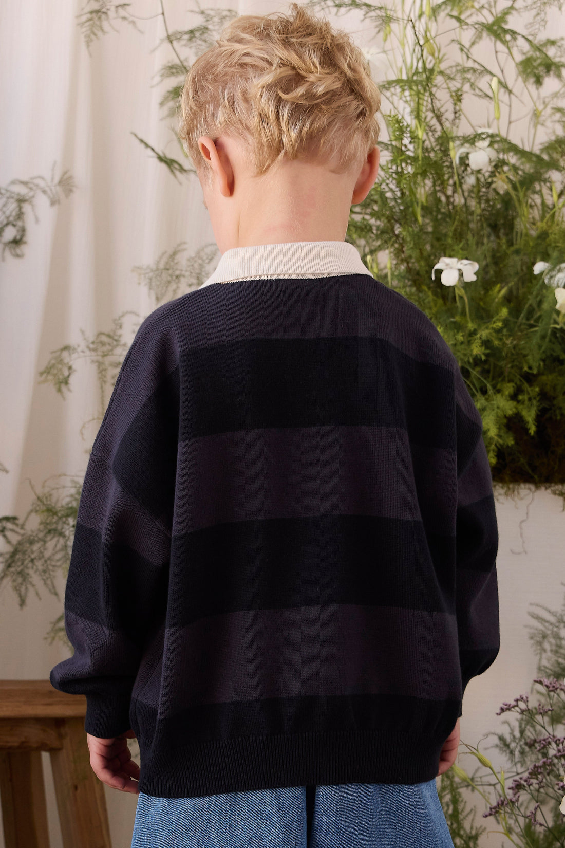 Rowan Knit Jumper - Rowan Stripe Childrens Jumper from Jamie Kay USA