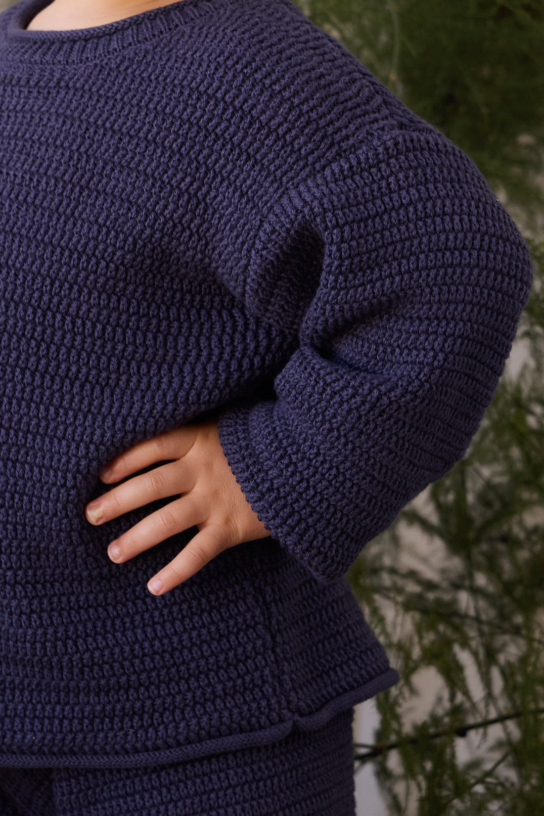 Eugene Knitted Jumper - Marine Childrens Jumper from Jamie Kay USA