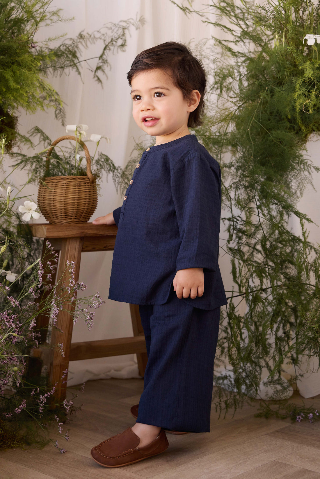 Organic Cotton Aaron Pant - Eclipse Childrens Pants from Jamie Kay USA
