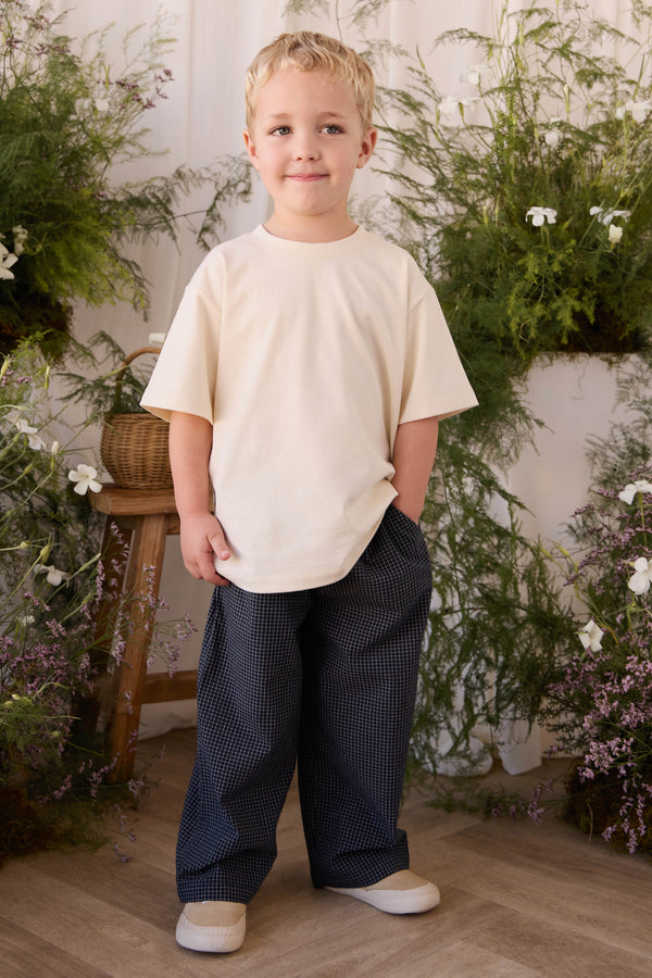 Organic Cotton Bjorn Tee - Cloud Childrens Top from Jamie Kay USA