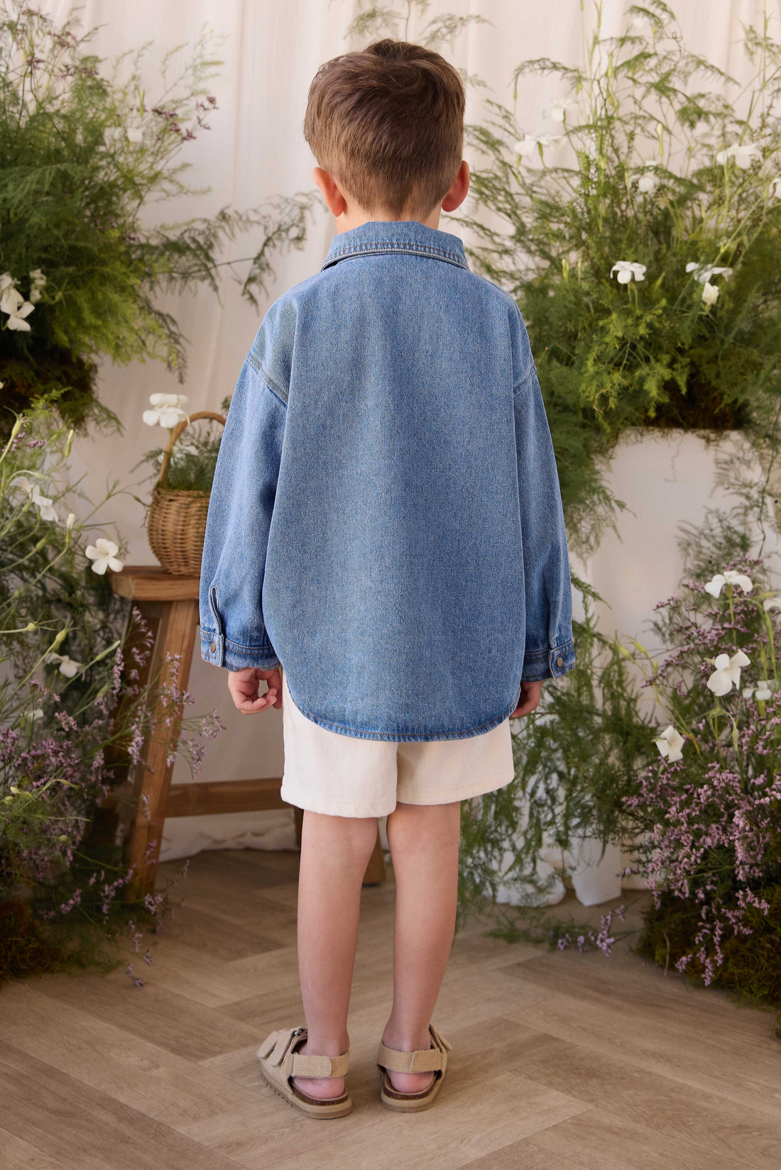 Kingsley Short - Natural Childrens Shorts from Jamie Kay USA