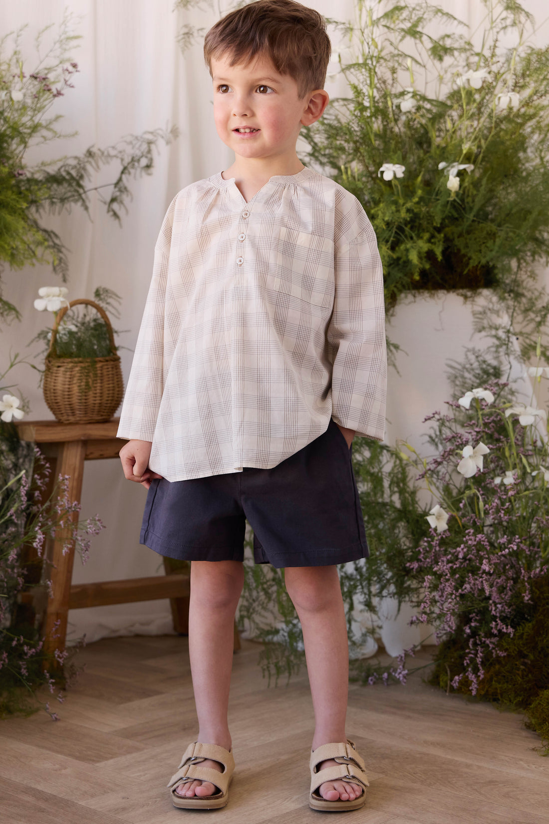 Organic Cotton Kenji Top - Joe Check Natural Childrens Top from Jamie Kay USA