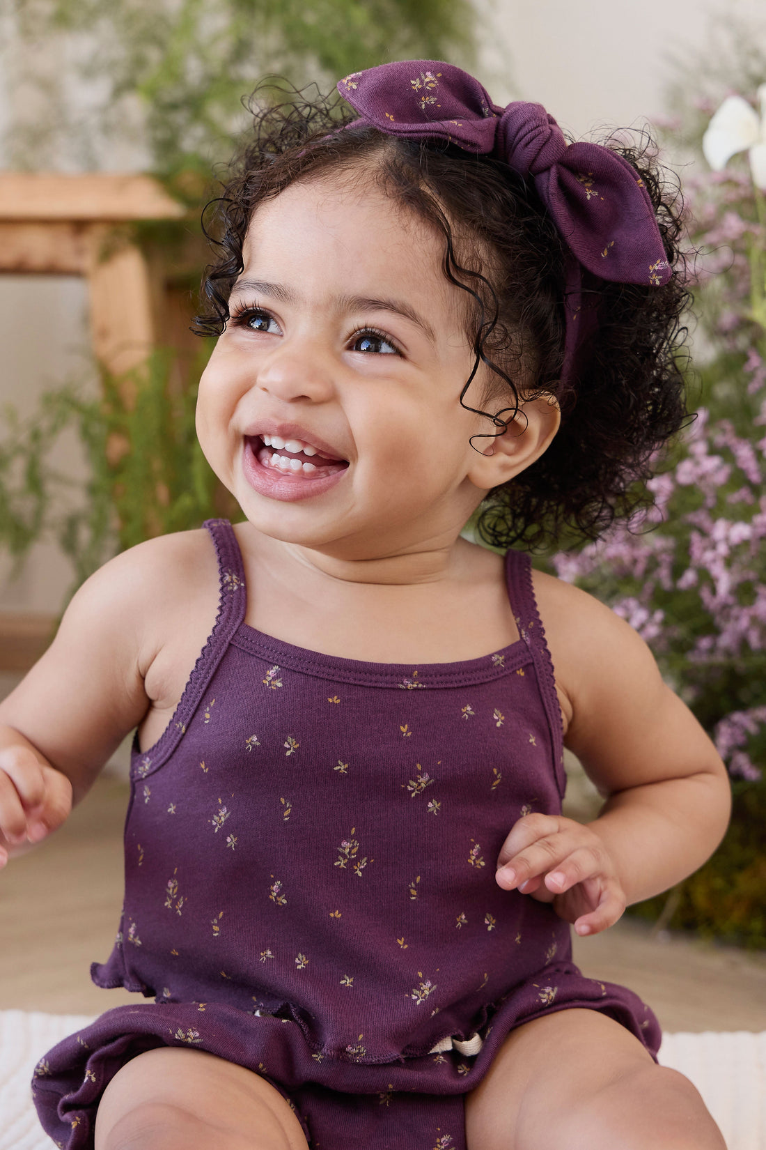 Organic Cotton Bebe Singlet - Dina Fig Childrens Singlet from Jamie Kay USA