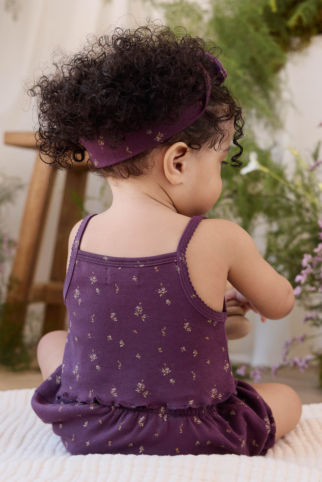 Organic Cotton Frill Bloomer - Dina Fig Childrens Bloomer from Jamie Kay USA