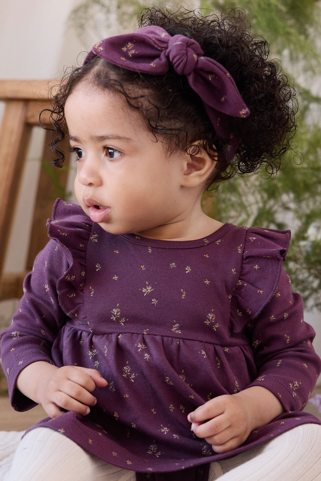 Organic Cotton Vivienne Playsuit - Dina Fig Childrens Playsuit from Jamie Kay USA