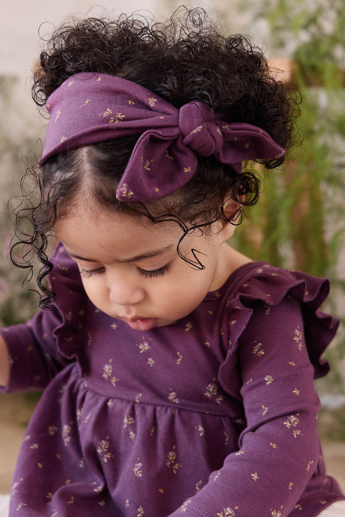 Organic Cotton Vivienne Playsuit - Dina Fig Childrens Playsuit from Jamie Kay USA
