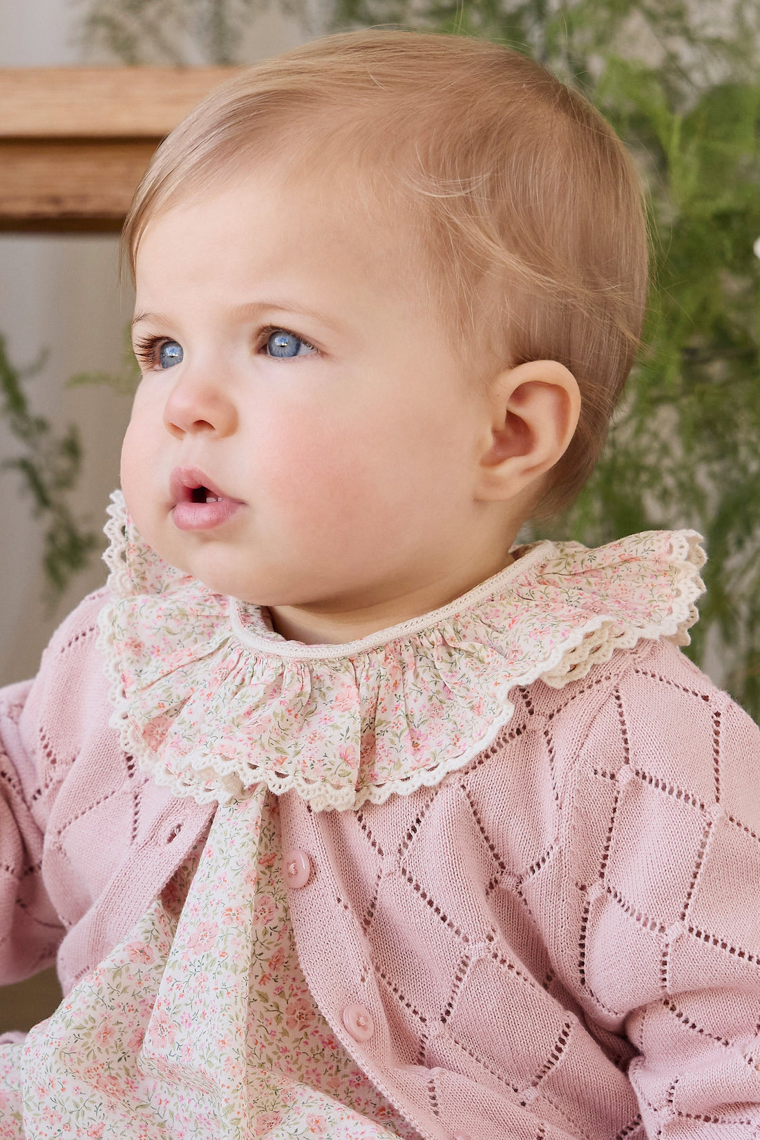 Lilah Cardigan - Shell Pink Childrens Cardigan from Jamie Kay USA