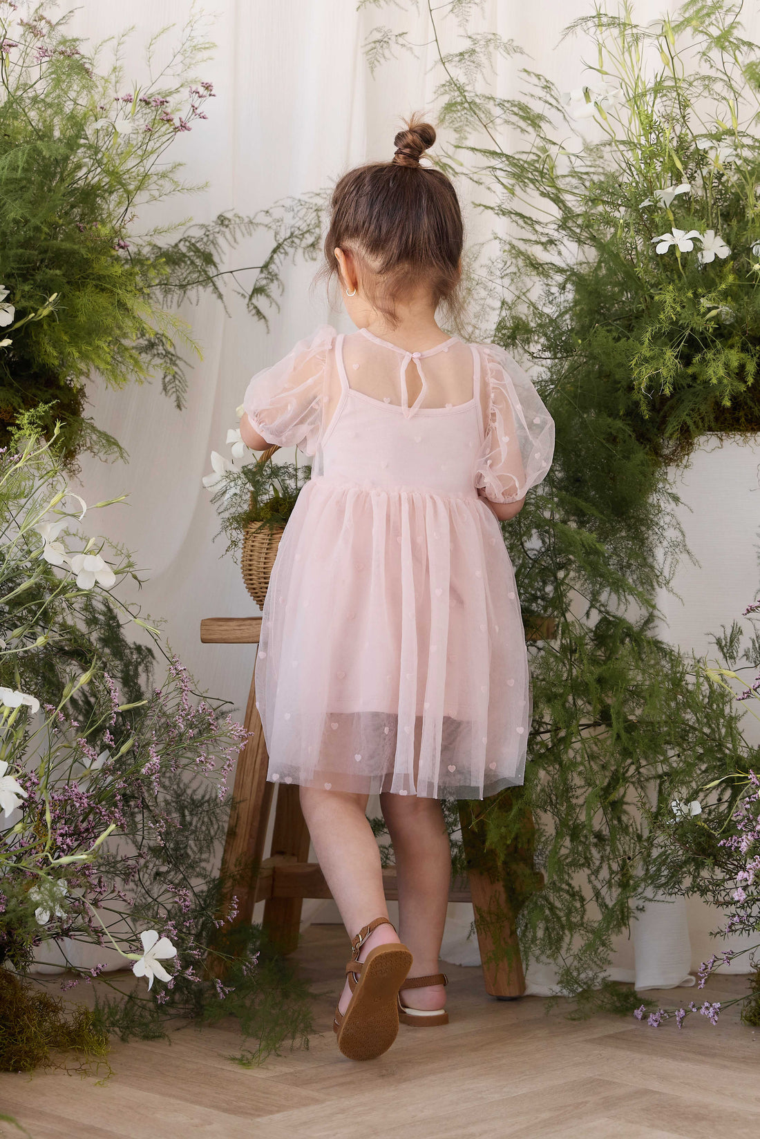 Zoella Tulle Dress - Petite Heart Rosie Childrens Dress from Jamie Kay USA