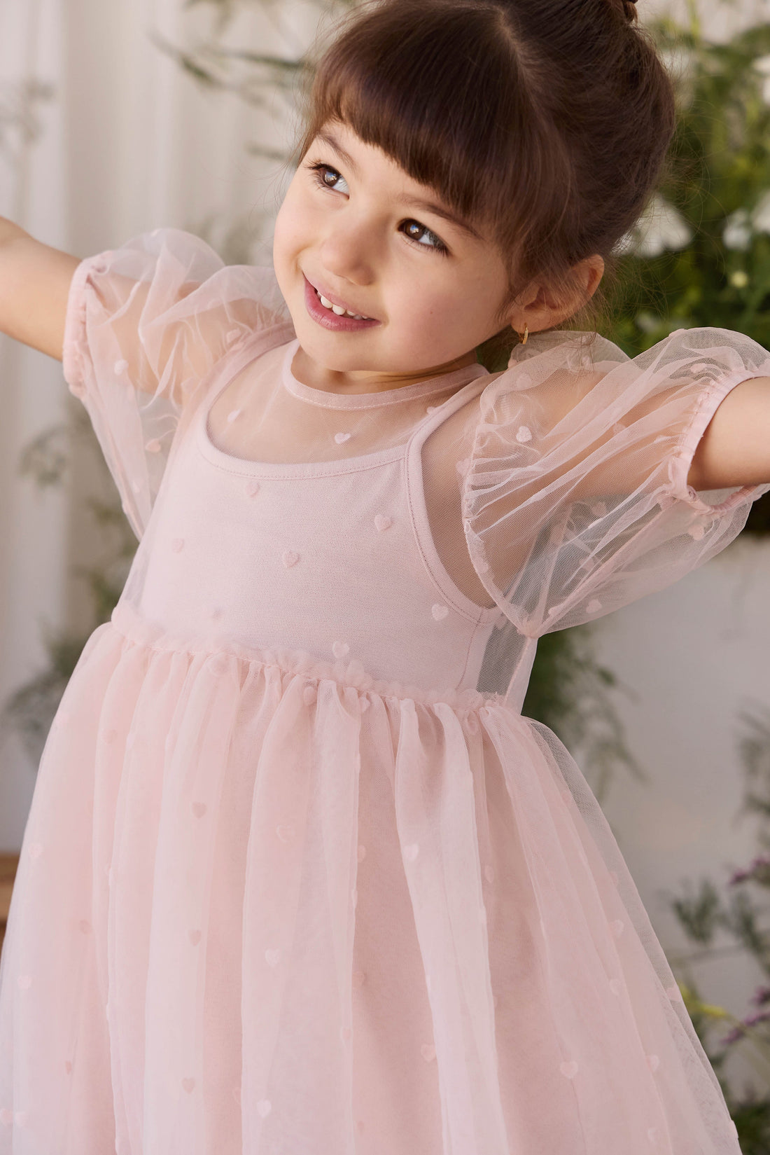 Zoella Tulle Dress - Petite Heart Rosie Childrens Dress from Jamie Kay USA