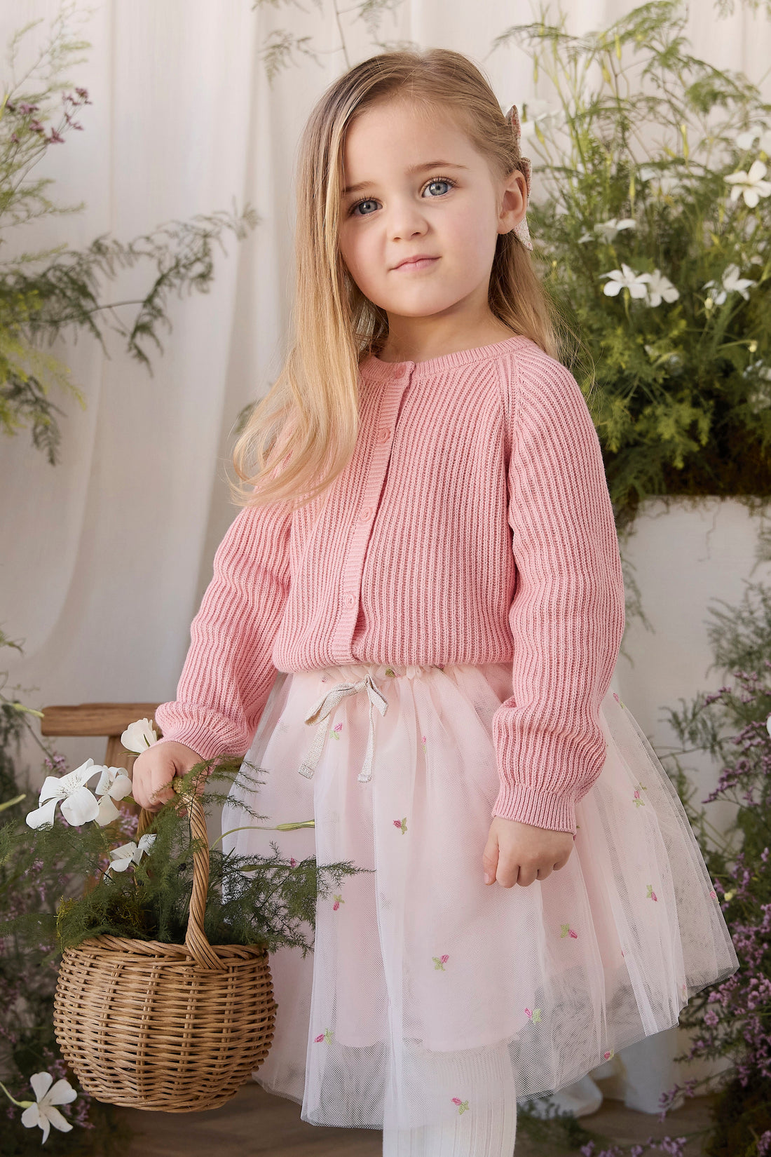 Bellamy Skirt - Rosebud Tulle Childrens Skirt from Jamie Kay USA