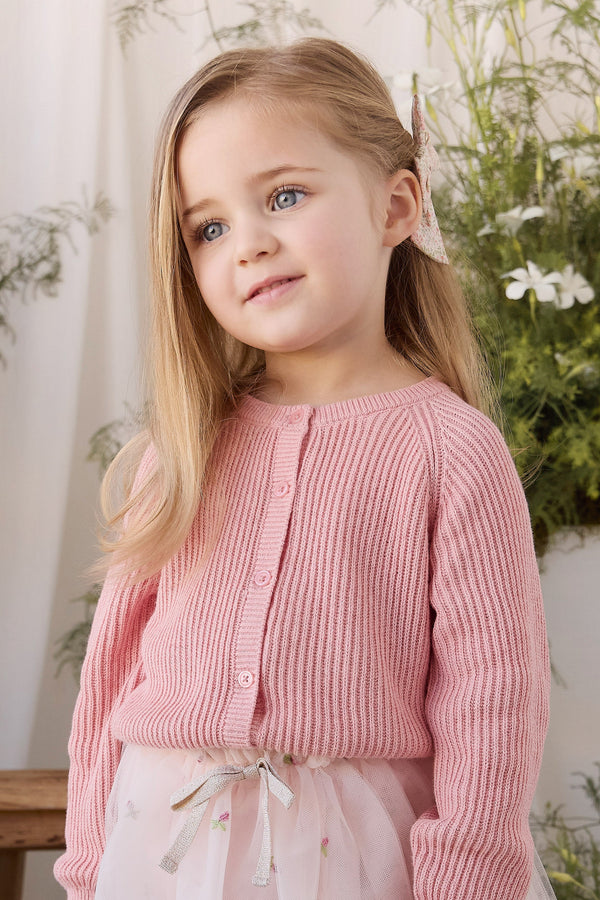 Matilda Cardigan - Pale Blush Childrens Cardigan from Jamie Kay USA