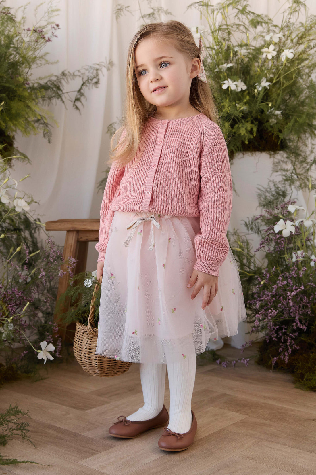 Bellamy Skirt - Rosebud Tulle Childrens Skirt from Jamie Kay USA
