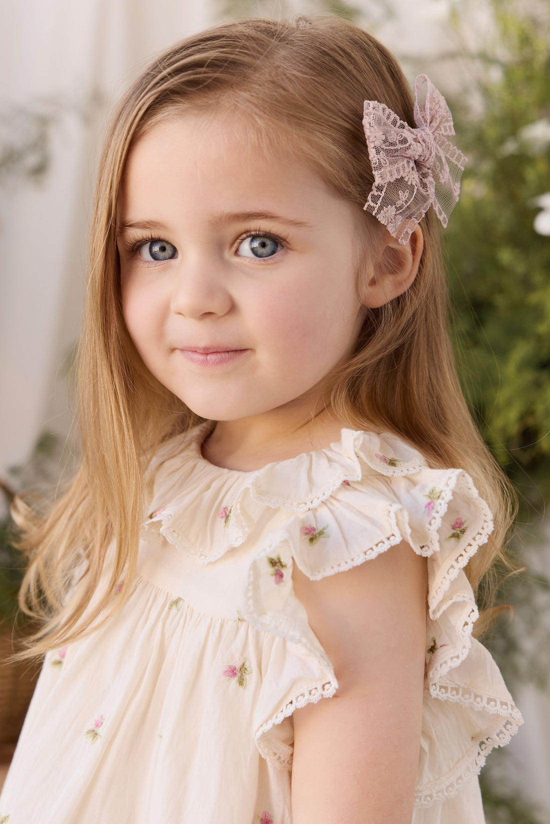 Paloma Hair Clip - Shell Pink Childrens Hair Accessories from Jamie Kay USA