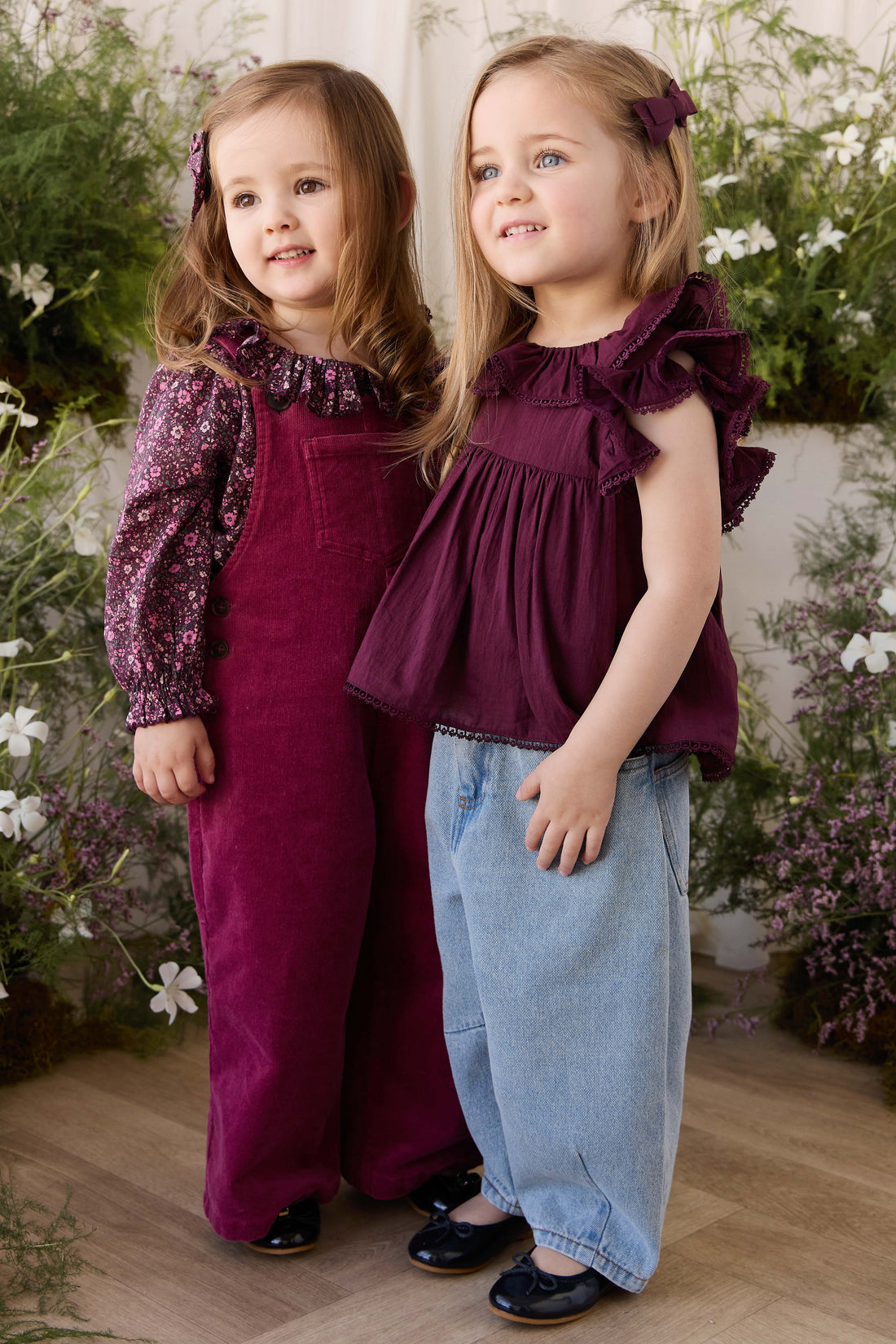 Organic Cotton Banks Blouse - Fig Childrens Top from Jamie Kay USA
