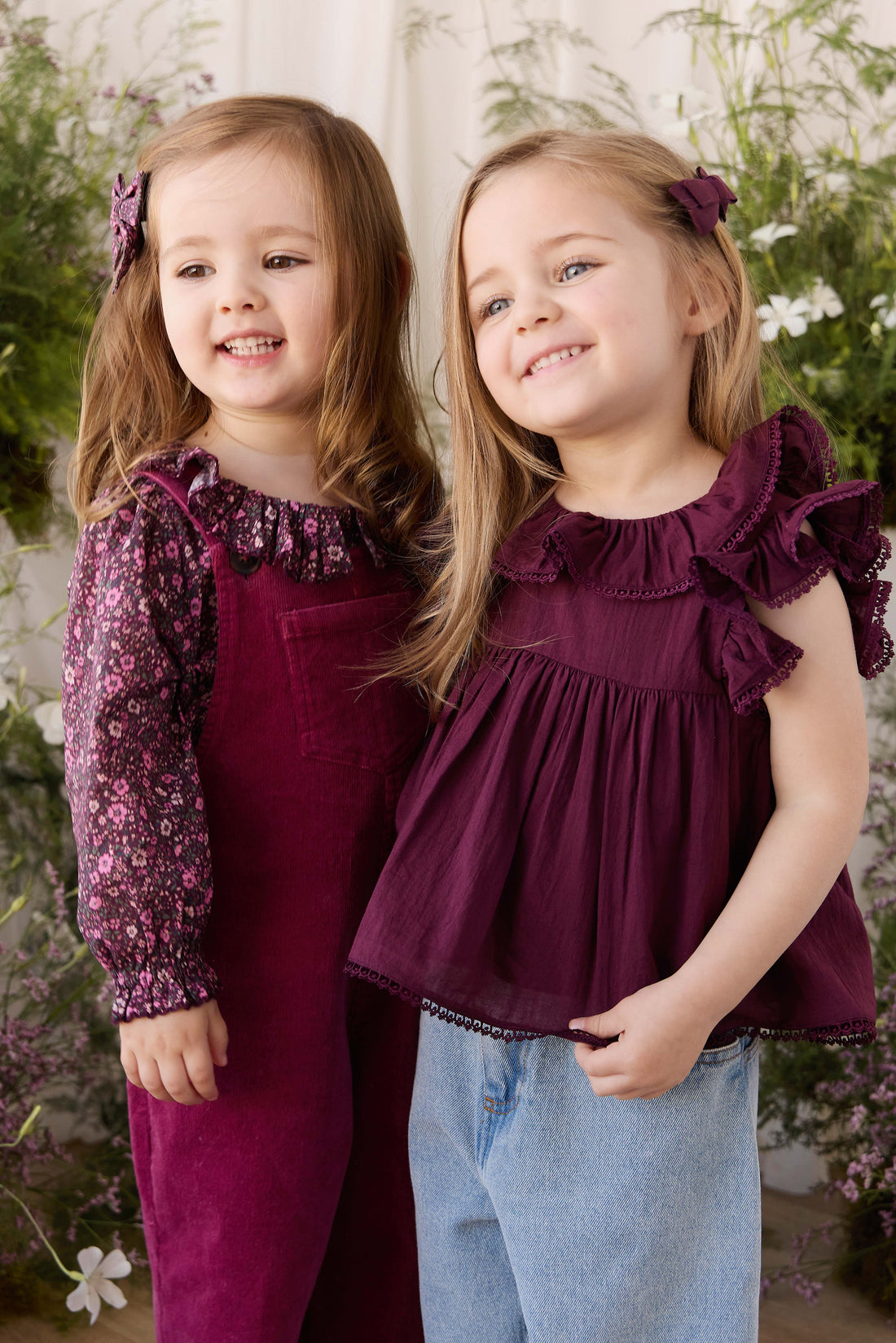 Organic Cotton Banks Blouse - Fig Childrens Top from Jamie Kay USA