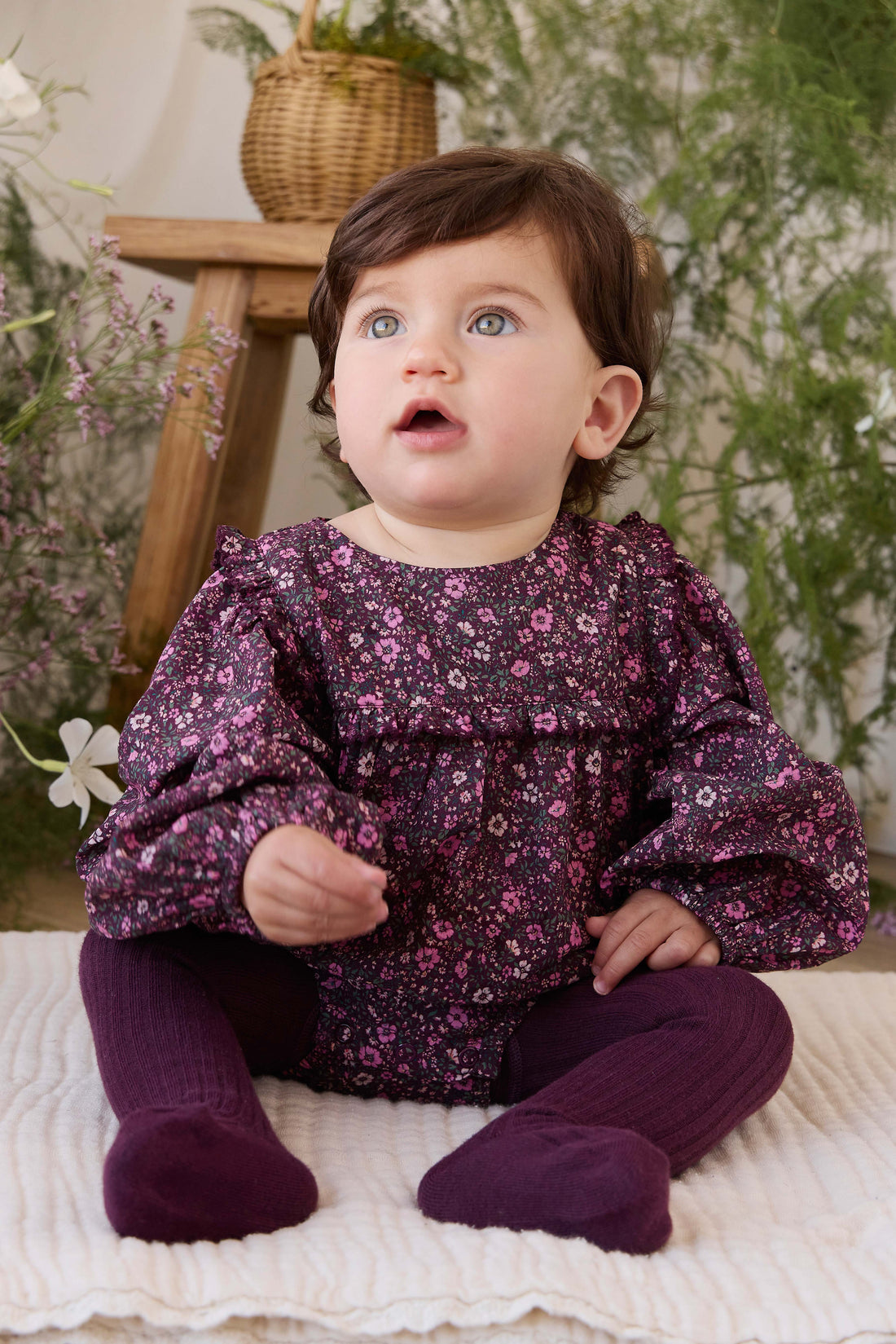 Organic Cotton Frances Playsuit - Flora Fig Childrens Playsuit from Jamie Kay USA