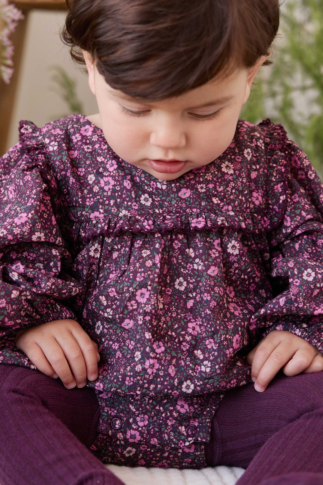 Organic Cotton Frances Playsuit - Flora Fig Childrens Playsuit from Jamie Kay USA