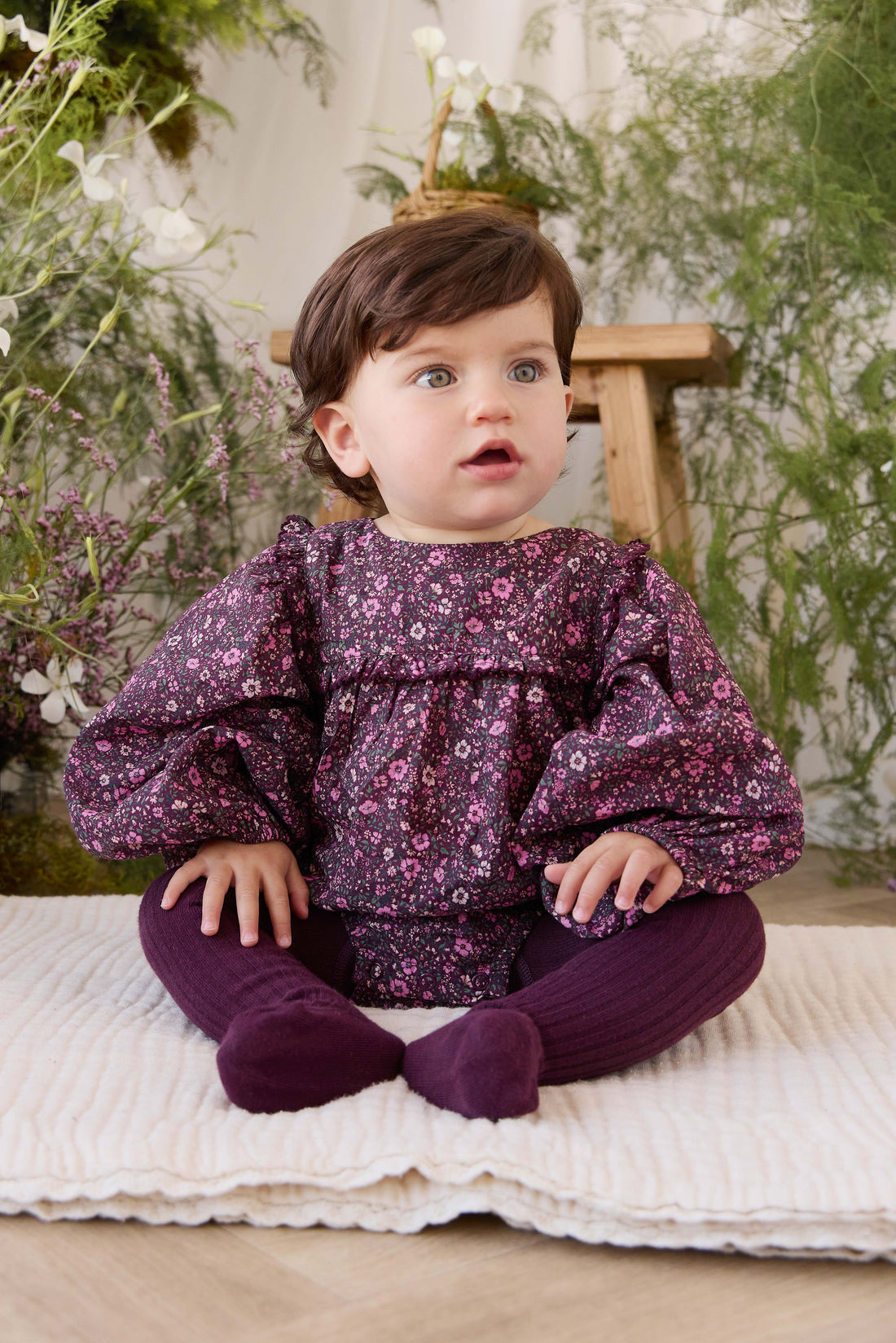 Organic Cotton Frances Playsuit - Flora Fig Childrens Playsuit from Jamie Kay USA