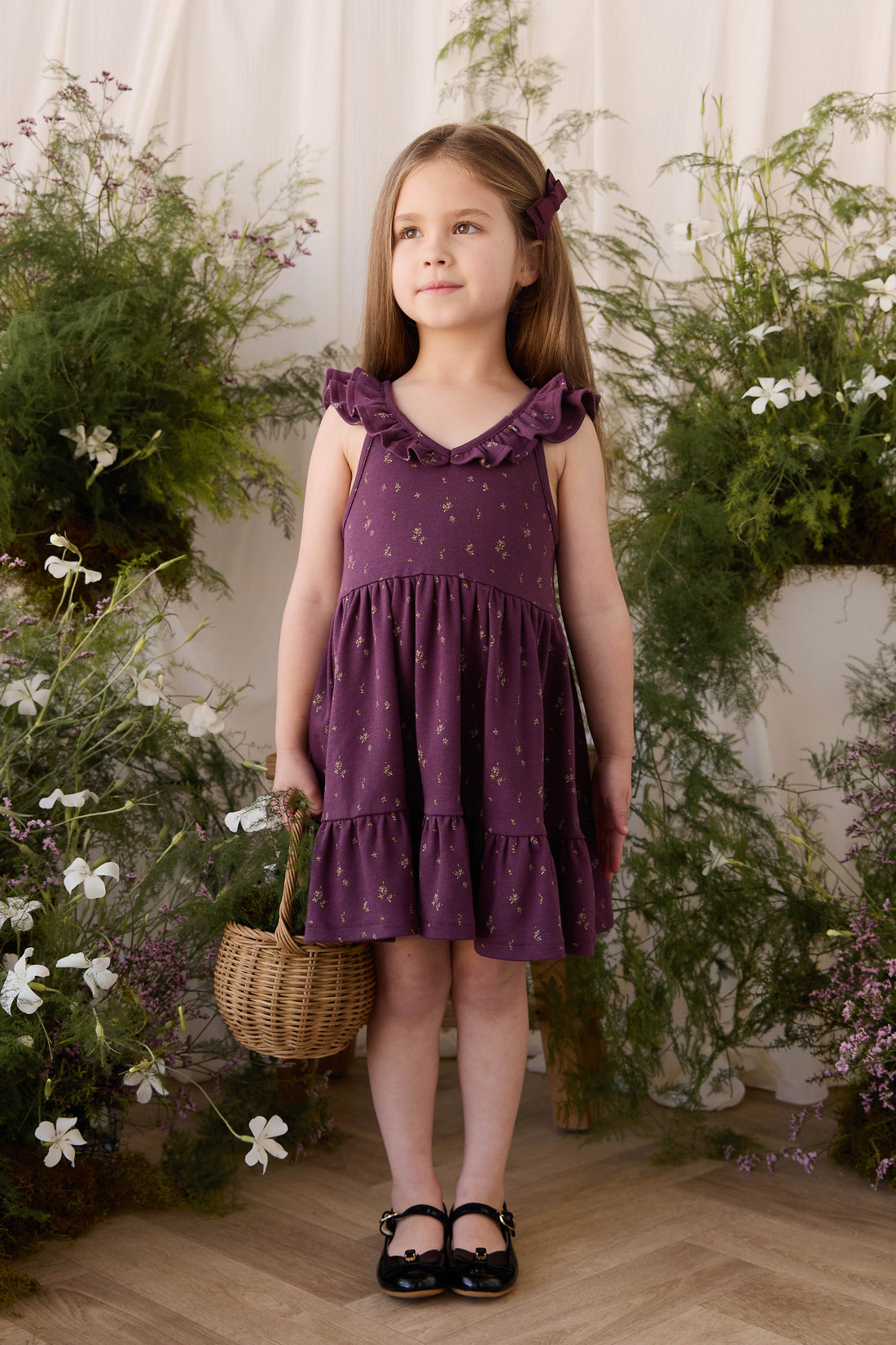 Organic Cotton Addie Dress - Dina Fig Childrens Dress from Jamie Kay USA