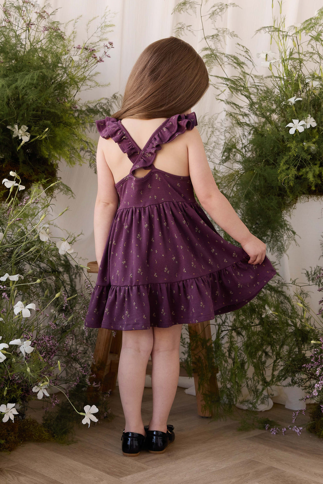 Organic Cotton Addie Dress - Dina Fig Childrens Dress from Jamie Kay USA