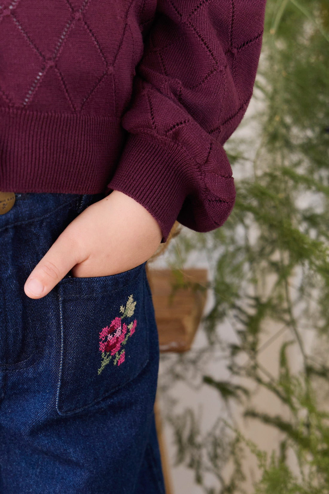 Lilah Cardigan - Fig Childrens Cardigan from Jamie Kay USA