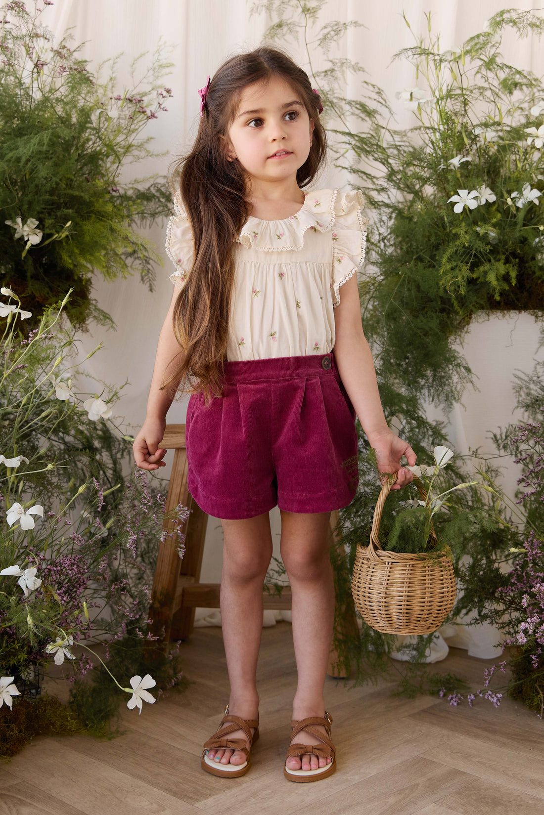 Jardine Short - Rose Petal Childrens Shorts from Jamie Kay USA