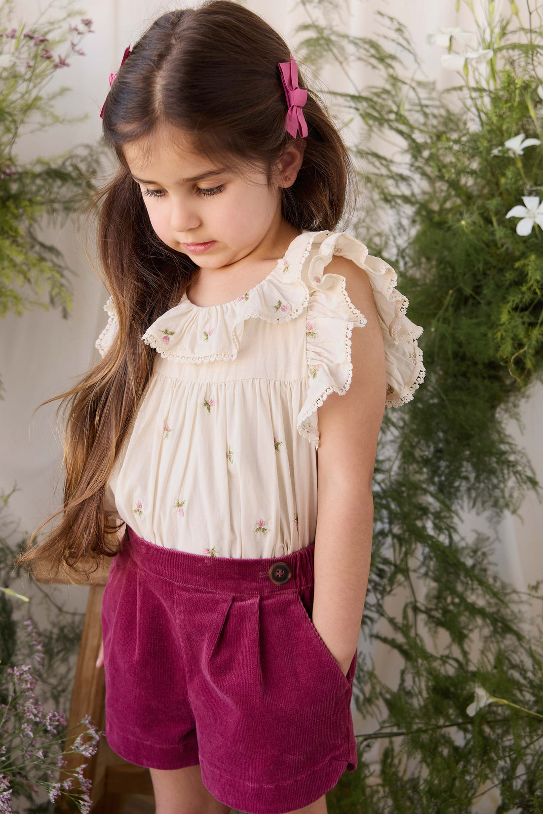 Jardine Short - Rose Petal Childrens Shorts from Jamie Kay USA