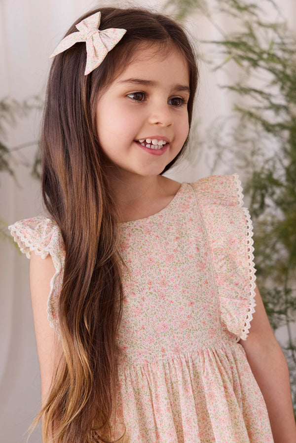 Dovie Bow - Flora Pink Childrens Bow from Jamie Kay USA