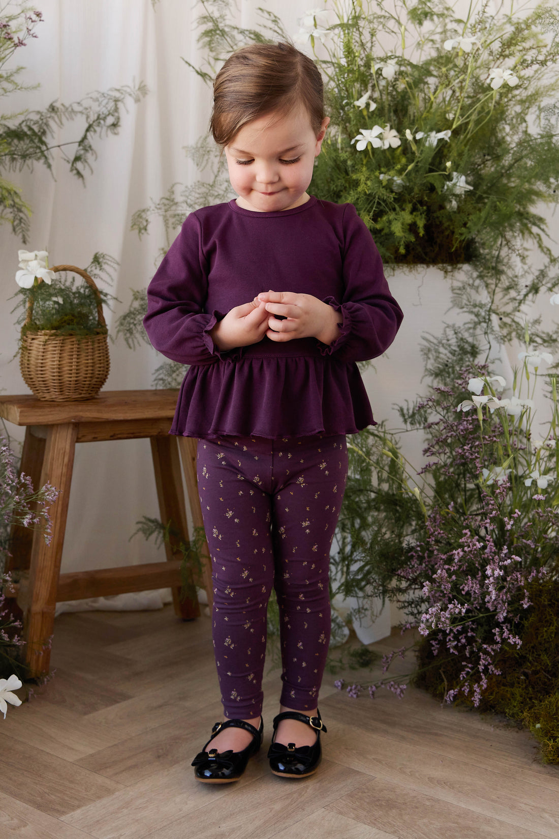 Organic Cotton Everyday Legging - Dina Fig Childrens Legging from Jamie Kay USA