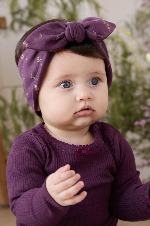 Organic Cotton Modal Maude Bodysuit - Fig Childrens Bodysuit from Jamie Kay USA