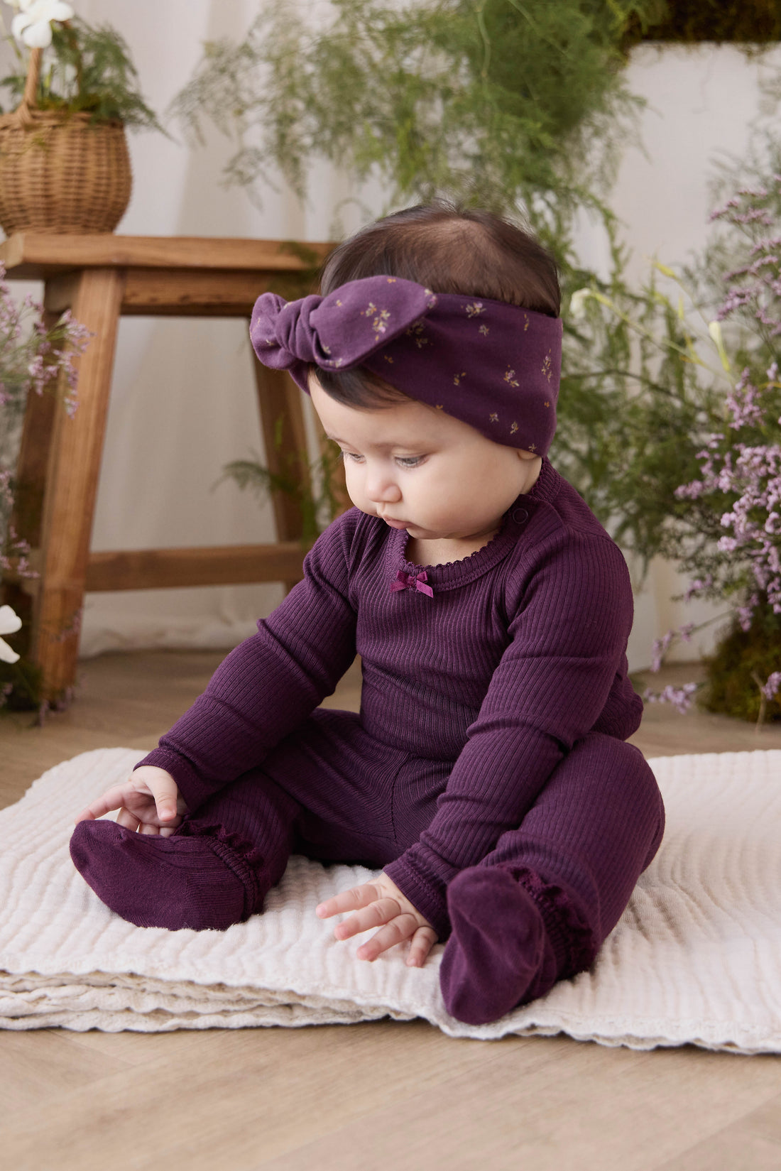 Organic Cotton Modal Legging - Fig Childrens Legging from Jamie Kay USA