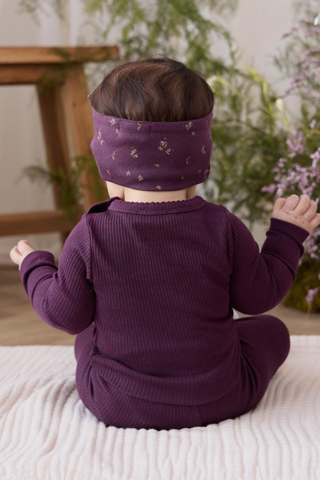 Organic Cotton Modal Maude Bodysuit - Fig Childrens Bodysuit from Jamie Kay USA