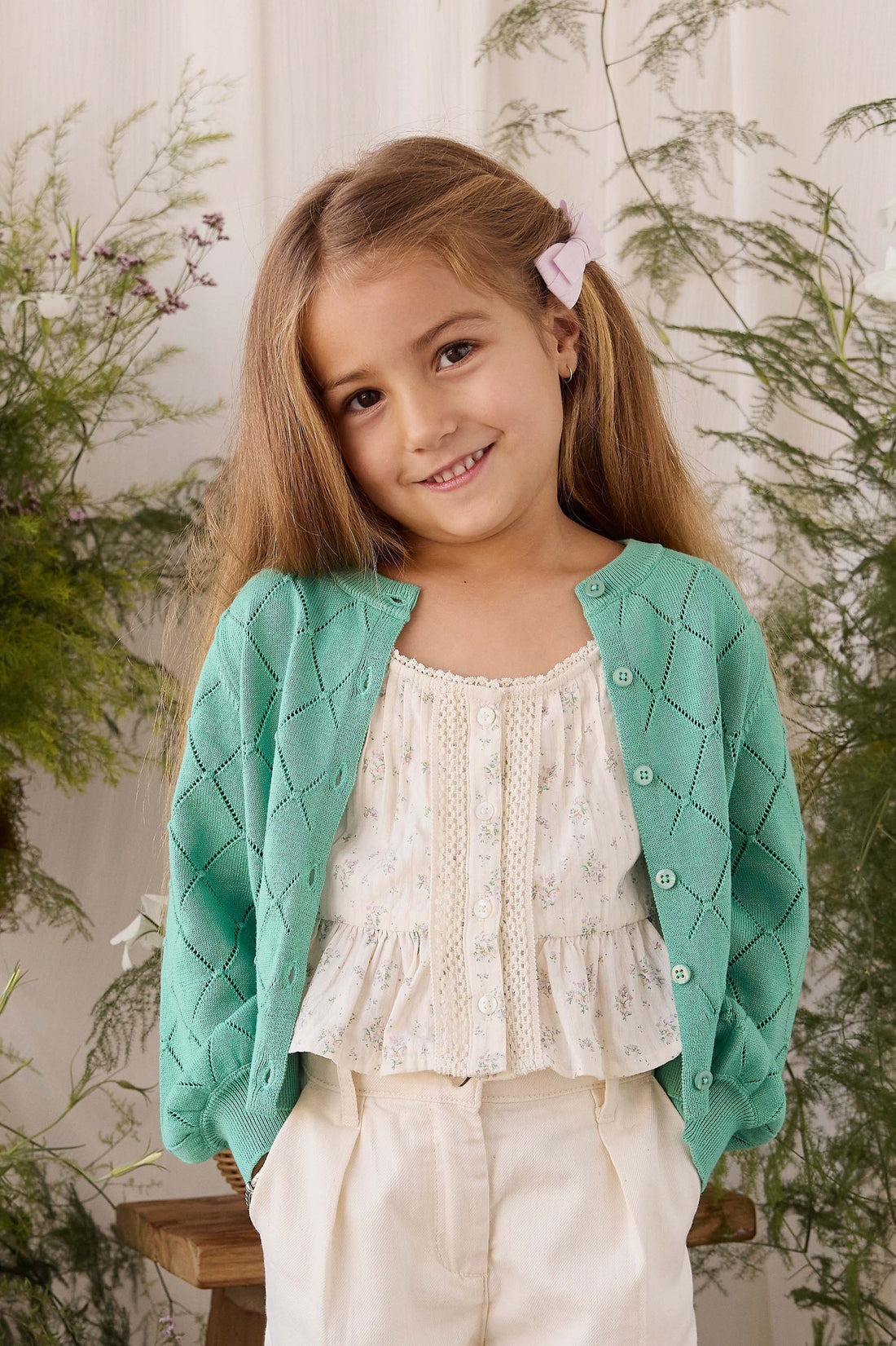 Lilah Cardigan - Lilypad Childrens Cardigan from Jamie Kay USA
