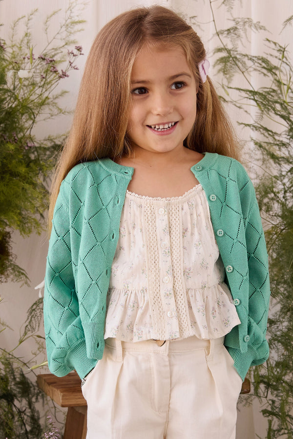 Lilah Cardigan - Lilypad Childrens Cardigan from Jamie Kay USA