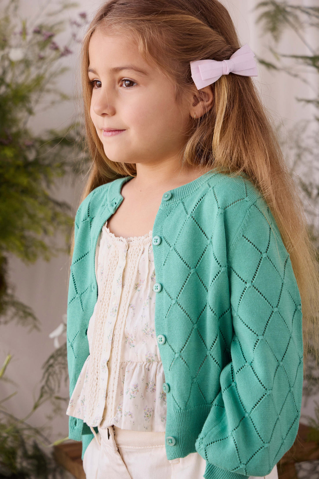 Lilah Cardigan - Lilypad Childrens Cardigan from Jamie Kay USA