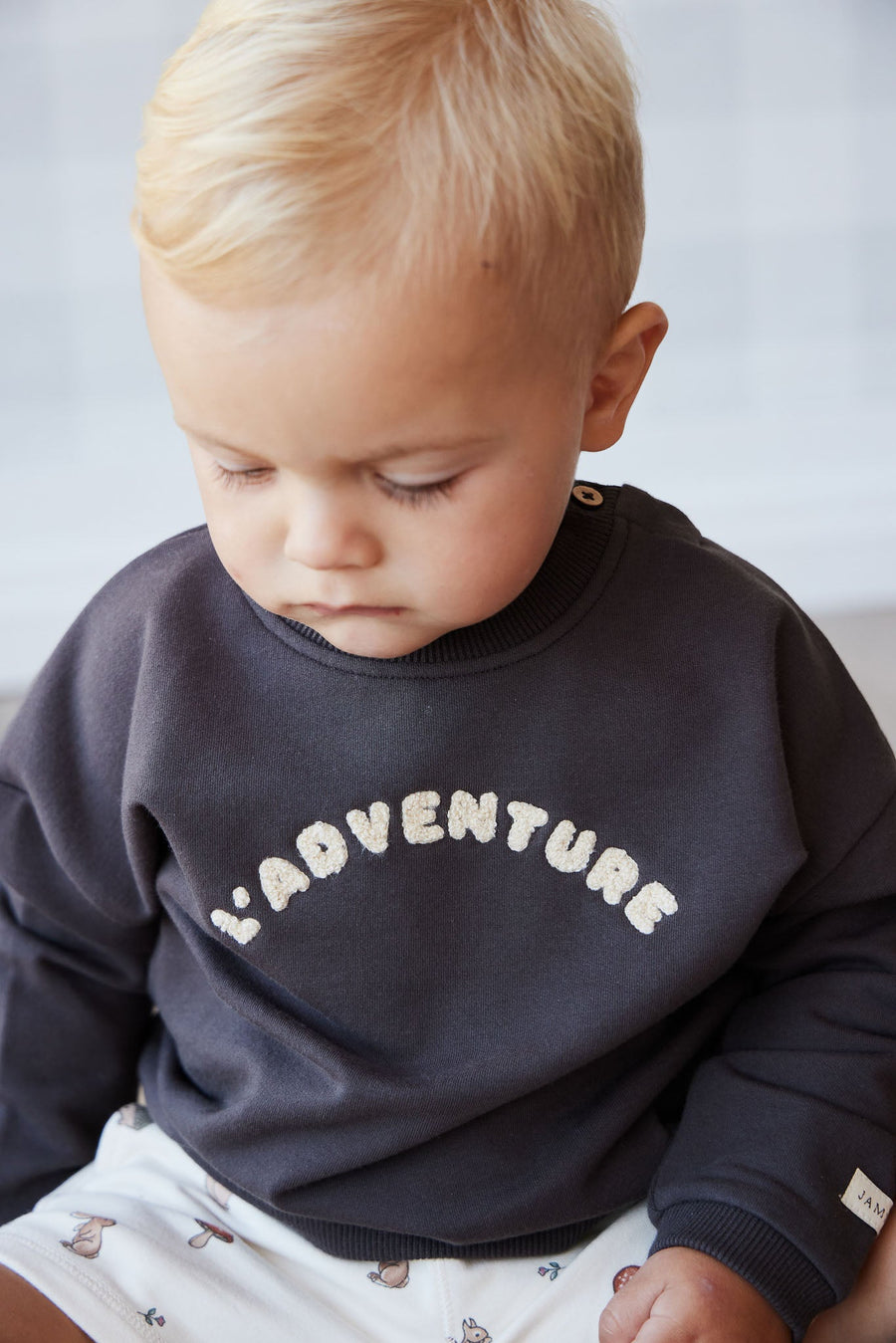 Organic Cotton Damien Sweatshirt - Kalamata L' Adventure Childrens Top from Jamie Kay USA