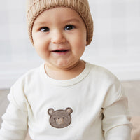 Pima Cotton Arnold Long Sleeve Top - Cloud Bear Childrens Top from Jamie Kay USA