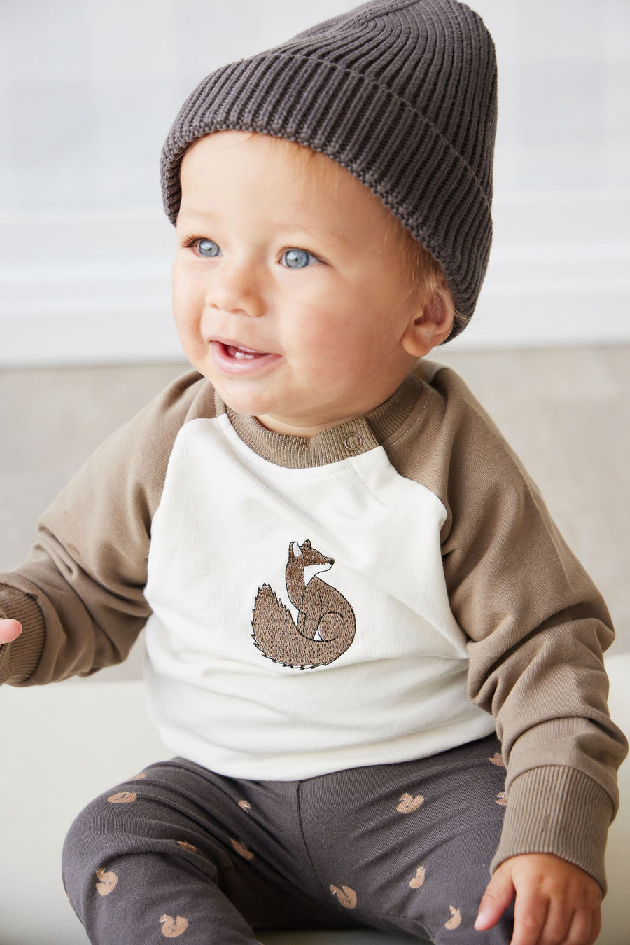 Organic Cotton Tao Sweatshirt - Oak Fox Childrens Top from Jamie Kay USA