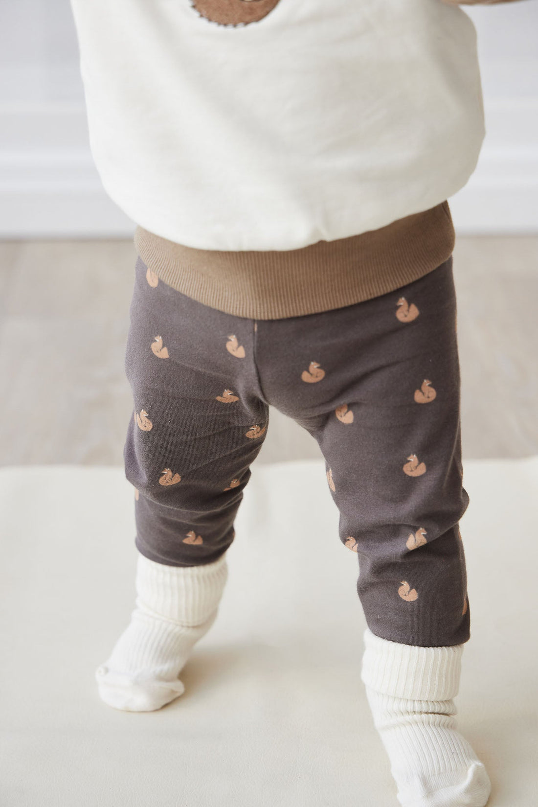 Organic Cotton Everyday Legging - Fox Cubs Wolf Childrens Legging from Jamie Kay USA