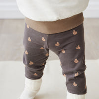 Organic Cotton Everyday Legging - Fox Cubs Wolf Childrens Legging from Jamie Kay USA