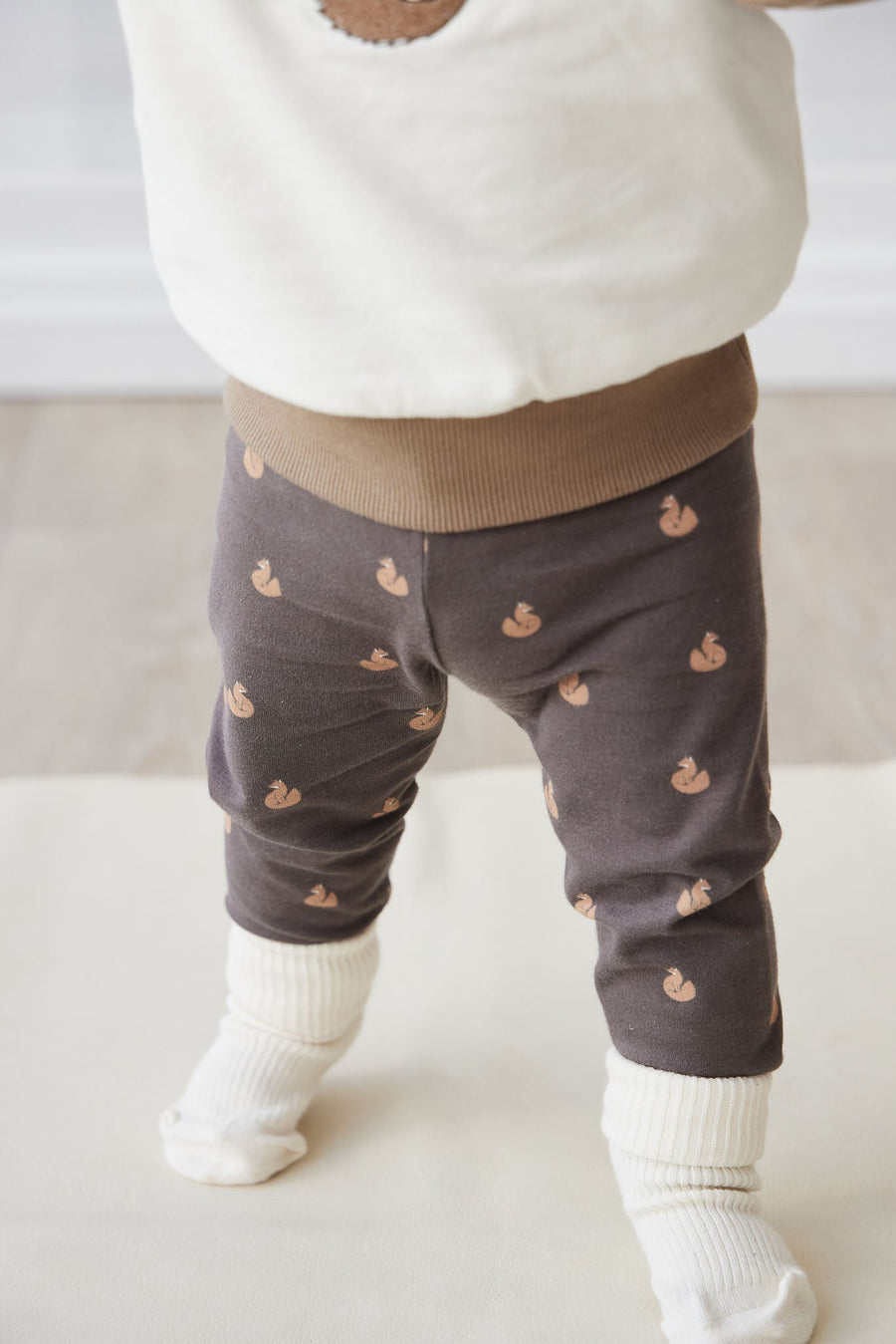 Organic Cotton Everyday Legging - Fox Cubs Wolf Childrens Legging from Jamie Kay USA