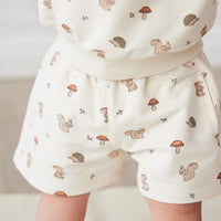 Organic Cotton Jalen Short - Woodland Friends Childrens Short from Jamie Kay USA