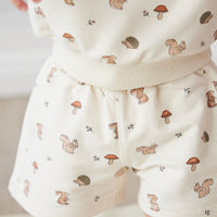 Organic Cotton Jalen Short - Woodland Friends Childrens Short from Jamie Kay USA