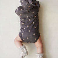 Organic Cotton Fernley Bodysuit - Fox Cubs Wolf Childrens Bodysuit from Jamie Kay USA