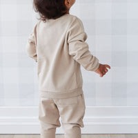 Organic Cotton Morgan Track Pant - Fawn Childrens Pant from Jamie Kay USA