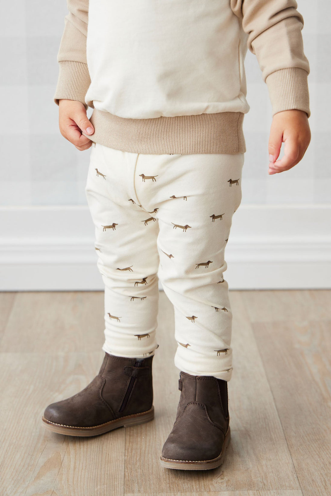 Leather Boot with Elastic - Wolf Childrens Footwear from Jamie Kay USA