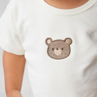 Pima Cotton Hunter Tee - Cloud Bear Childrens Top from Jamie Kay USA