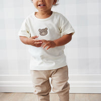 Pima Cotton Hunter Tee - Cloud Bear Childrens Top from Jamie Kay USA