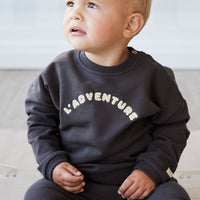 Organic Cotton Damien Sweatshirt - Kalamata L' Adventure Childrens Top from Jamie Kay USA