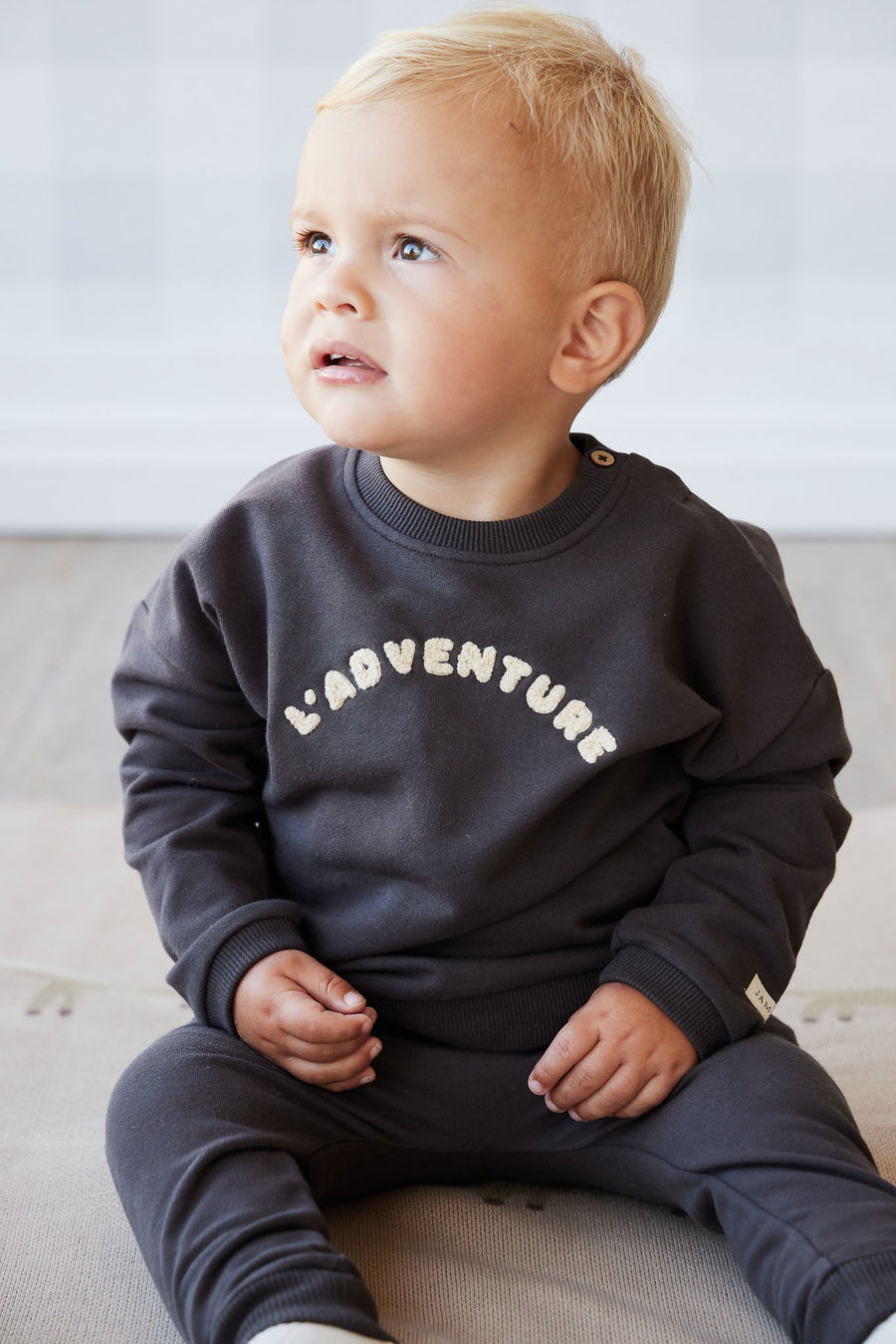 Organic Cotton Damien Sweatshirt - Kalamata L' Adventure Childrens Top from Jamie Kay USA